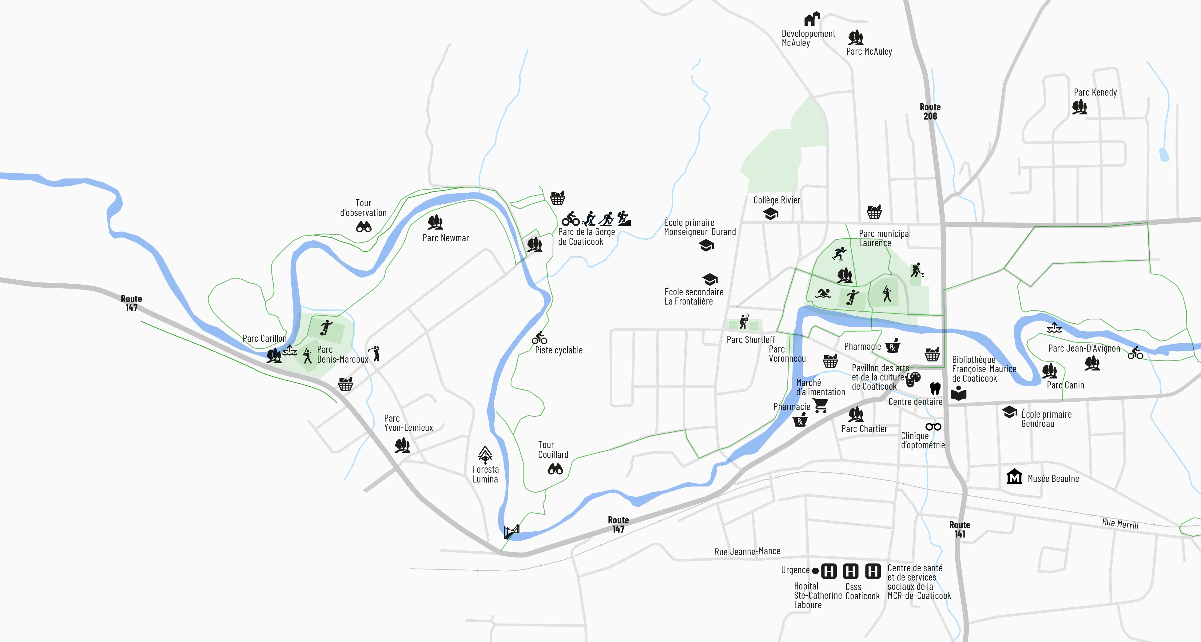 Carte de Coaticook