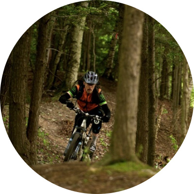 Vélo de montagne au Parc de la Gorge de Coaticook